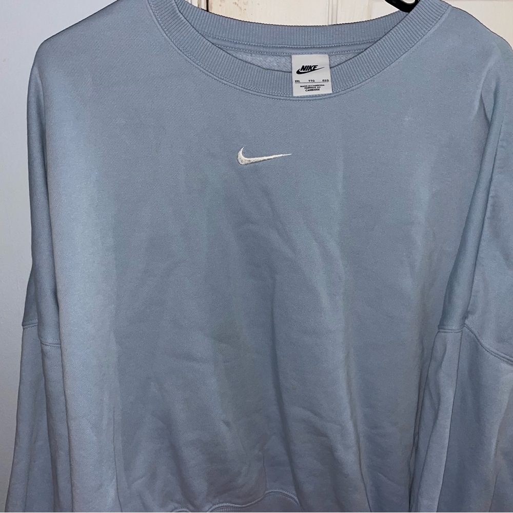 Nike women’s  Light Blue Crewneck Sweater